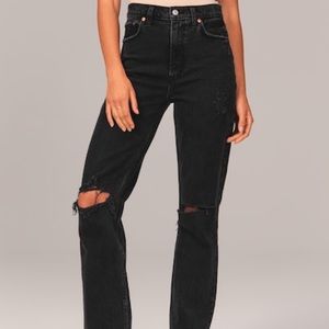 Abercrombie & Fitch The Ankle Straight Ultra High Rise Jeans